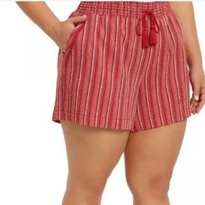 FREE WITH BUNDLE Briggs New York Red Striped Women's Shorts
